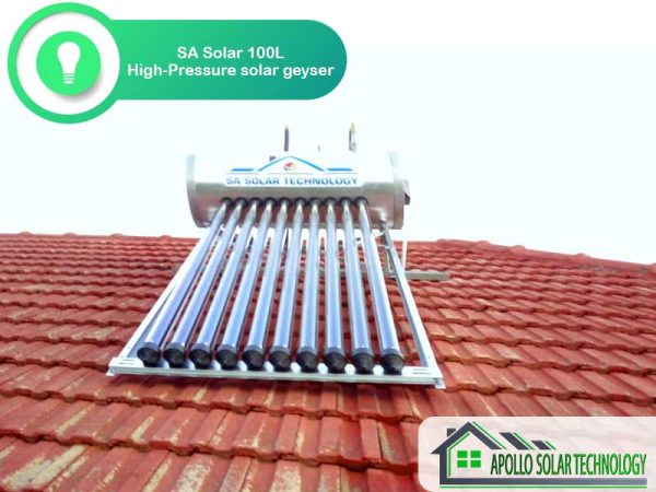 100L SA Solar High Pressure Solar Geyser