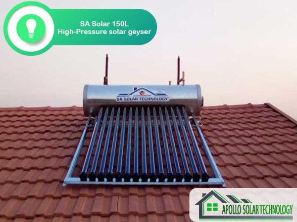 SA Solar 150L High-Pressure Solar Geyser