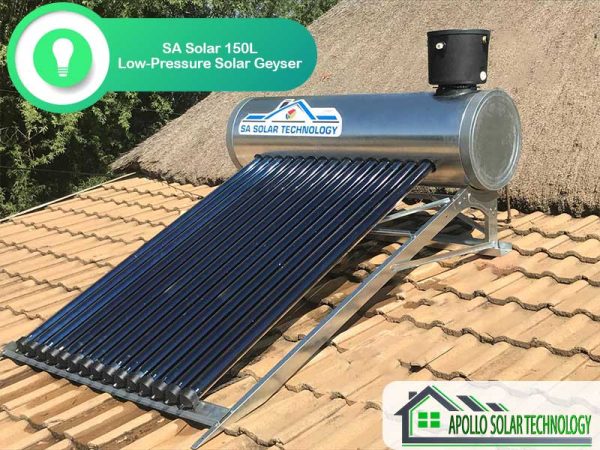 150L SA Solar Low-Pressure Solar Geyser