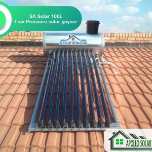 SA Solar 100L Low-Pressure Solar Geyser