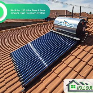 SA Solar 150 Liter Direct Solar Geyser