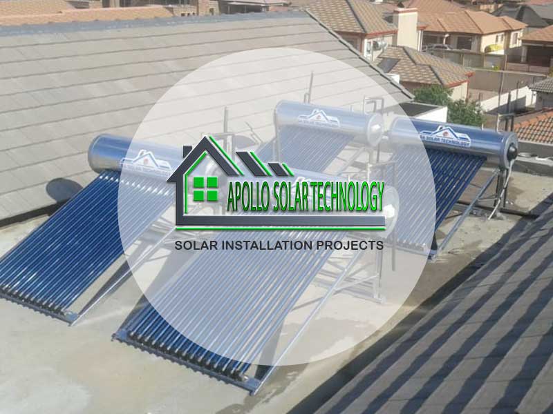 Large Apollo Solar Technology Solar Geyser Installation Projects